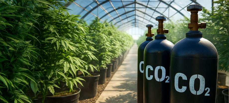 CO2 cylinders for greenhouse and cannabis grow operations