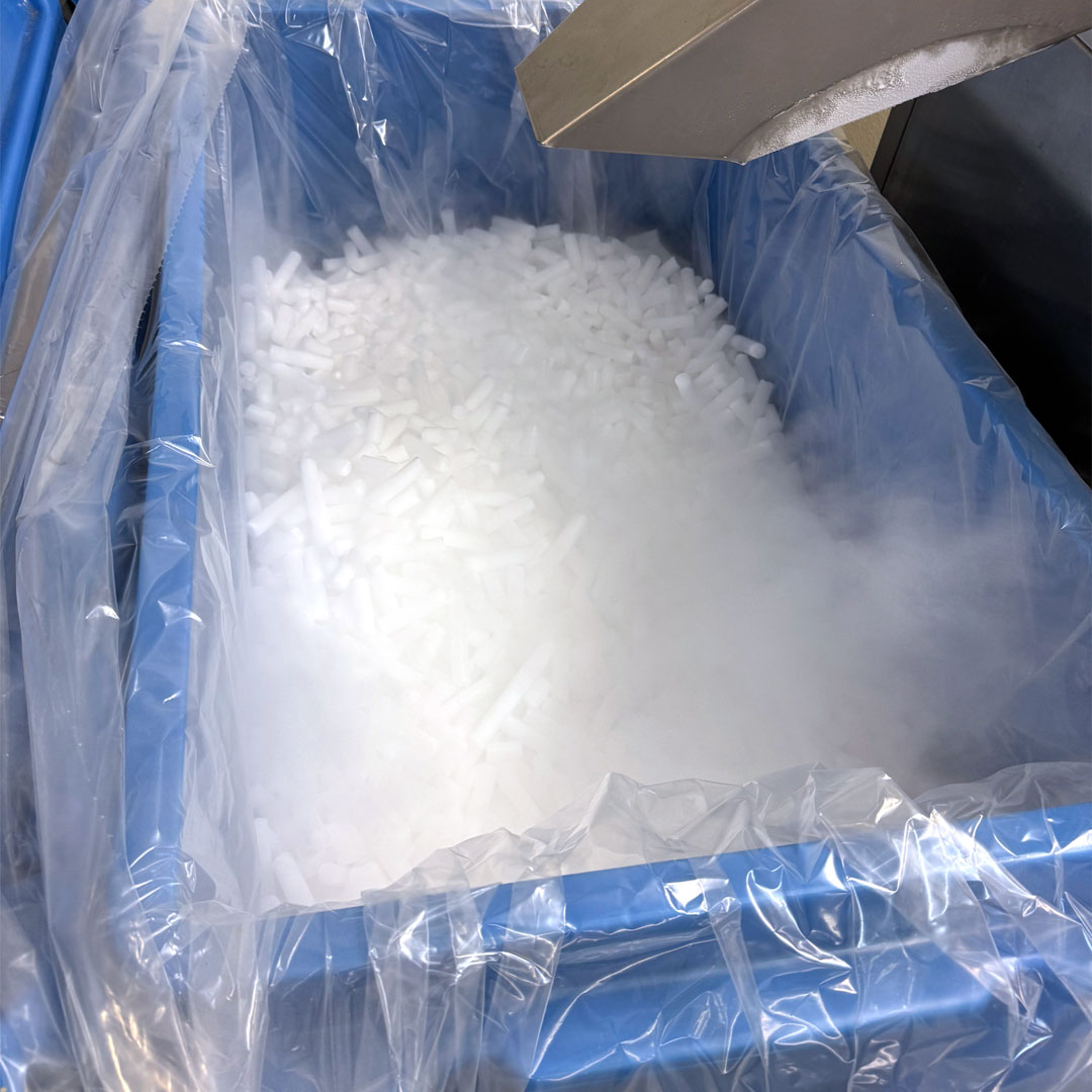 Dry ice pellets available for pickup at Phoenix Welding Supply in Phoenix Arizona